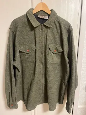 L.L.Bean 남성용 플리스 집업 자켓 올리브 그린