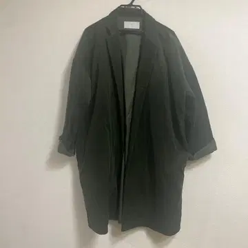 MUYA 다크 그린 롱 코트