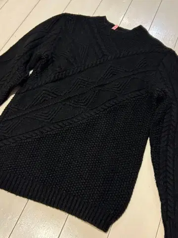 지스테이지 G-stage 블랙 케이블 니트 스웨터 사이즈 46