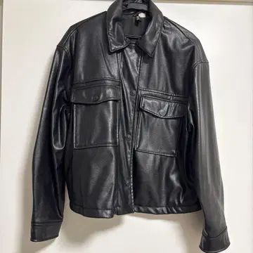 블랙 가죽 자켓
