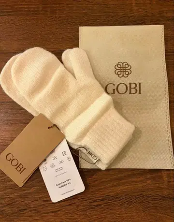 GOBI ORGANIC 캐시미어 장갑 화이트