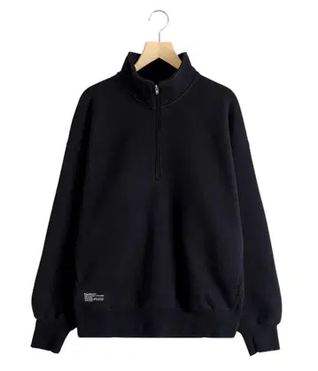 프레쉬 서비스 HEAVY OZ HALF ZIP PULLOVER BLK