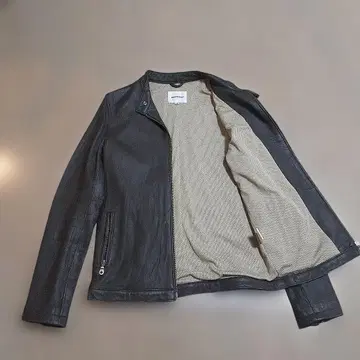 어반 리서치 싱글 가죽 자켓 M 사이즈 램 가죽 양가죽 브라운