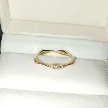 ete 완판템 리앙 반지 K10YG 풀 이터니티 다이아 0.09 13호