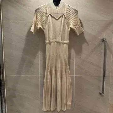 머큐리 듀오 니트 원피스 반팔