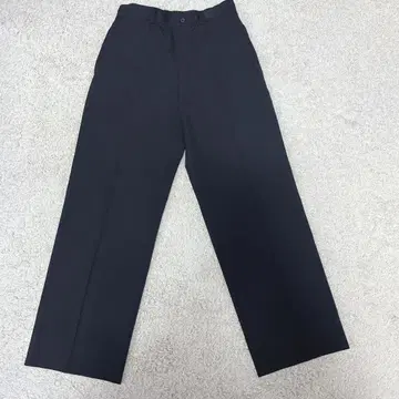 MEN'S MELROSE 블랙 와이드 팬츠 스트레치 소재