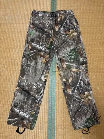 카모플라쥬 워크 팬츠 드로우 스트링 포함