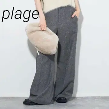 새상품급 23AW 정가 2.2만 울 헤링본 와이드 팬츠 플라주