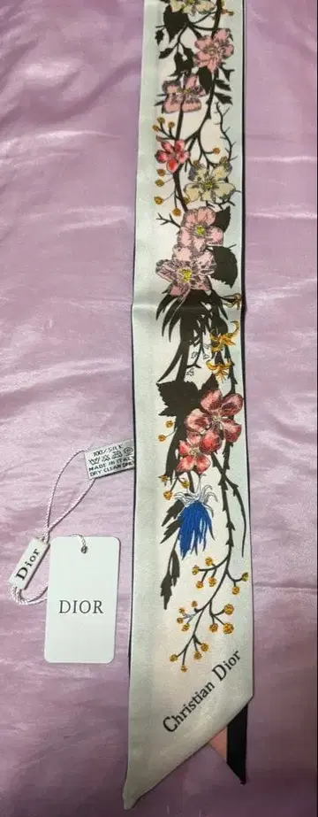 꽃무늬 실크 스카프