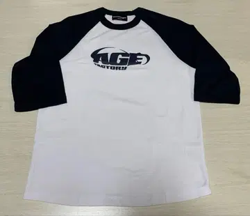 Age Factory M 사이즈 티셔츠 화이트/네이비