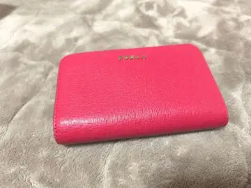 FURLA 핑크 3단 폴더형 지갑