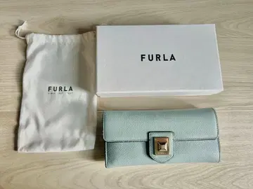 FURLA -훌라- 블루 계열 장지갑 박스 있음, 주머니 있음