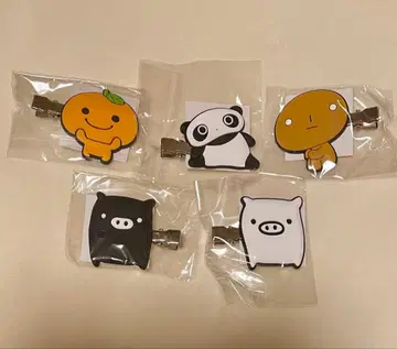 산엑스 헤어 클립 가챠가챠 5종 세트