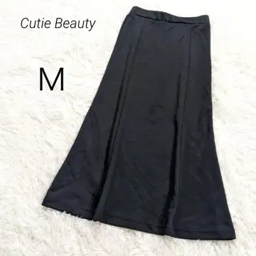 큐티 뷰티 롱 스커트 플레어 스커트 A라인 맨투맨