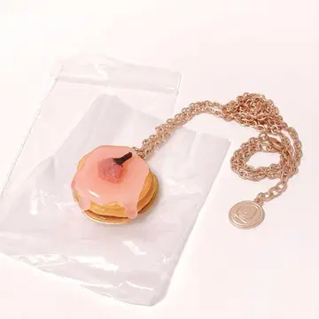 Q-pot 사쿠라 시럽 팬케이크 목걸이 벚꽃 사쿠라