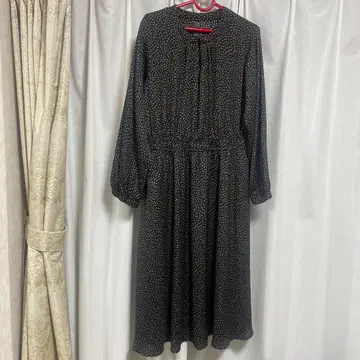 레스피기 블랙 무늬 원피스 사이즈 40 표기