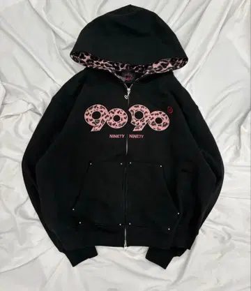 9090Girl OG 로고 집 후디