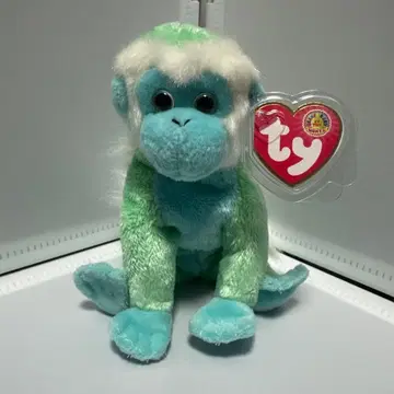 TY 원숭이 봉제 인형 파랑과 그린