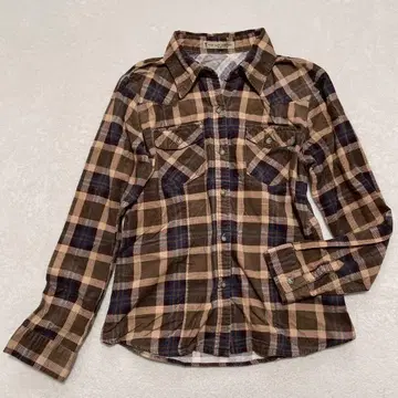 NEO 모리걸 마드라스 체크 셔츠 페어리 그런지 웨스턴 M