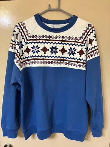 TOWN CRAFT 눈꽃 디자인 니트 M