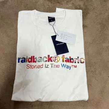 APPLEBUM raidback fabric Logo T-shirt