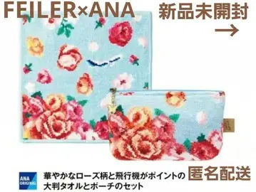 [미개봉 새상품] FEILER ANA 타월&파우치 로즈 가든 페이러