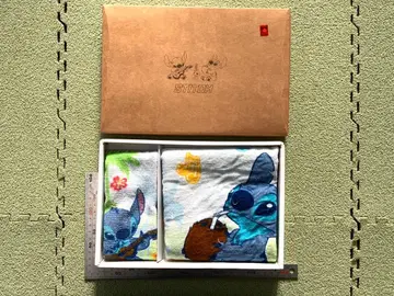 디즈니 스티치 타월 손수건 박스 포함