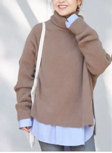 [ 택 포함 새상품 ] Spick and Span 폭스 울 롱 리브 터틀