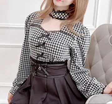 MA*RS 하트 벨트 포함 골지 상의