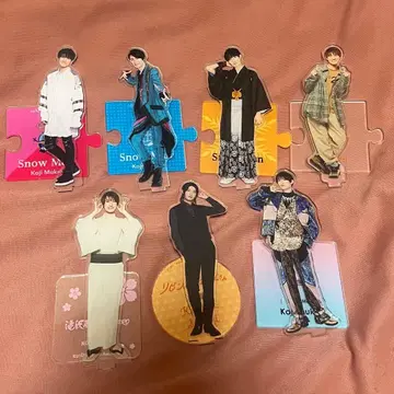 SnowMan 무카이 코지 아크릴 스탠드 7개 세트