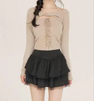 yilon Velour laceup knitsew