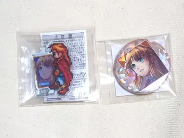 환상수호전 아크릴 스탠드 홀로그램 캔뱃지 오데사 2개 세트