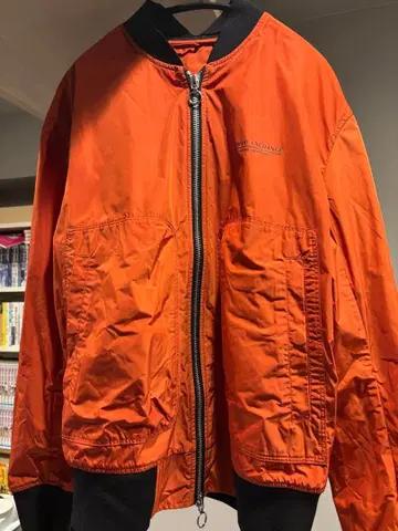 ARMANI EXCHANGE 오렌지 봄버 자켓