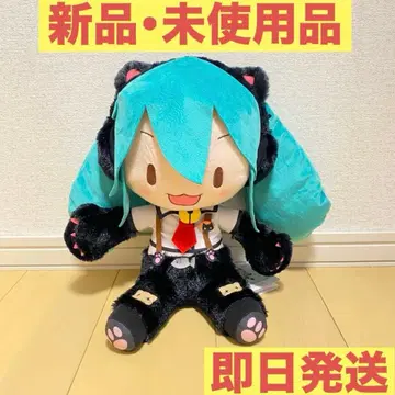 [ 하츠네 미쿠 ] 후와푸치 LL 봉제 인형 하츠네 미쿠 냥코