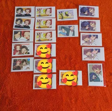 아이레쓰 랜덤 폴라로이드풍 트레이딩 카드 피요니키 빨간팀 파란팀 나이후