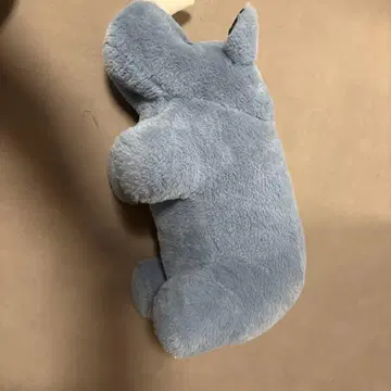 파란 코뿔소 봉제 인형