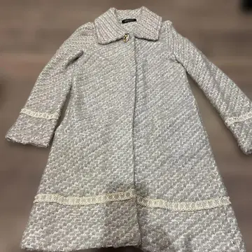 QUEENS COURT 그레이 롱 코트