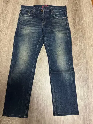 다크 블루 스트레이트 레그 데님