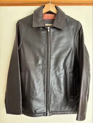 90s Banana Republic 가죽 자켓 브라운 짧은 기장