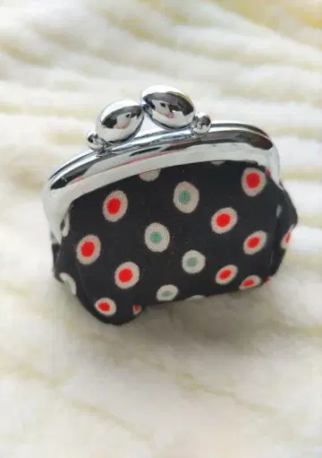 [ 미사용 ] 교토 에이 라쿠야 가마구치 동전 지갑 소가죽 마감