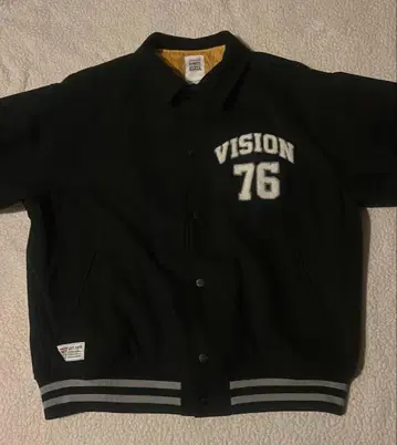 VISION 바시티 자켓 블랙 76자수