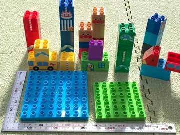 호빵맨 첫 블록 바구니 L 완구 레고