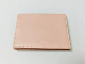FURLA 훌라 가죽 명함지갑 카드 케이스 베이지 핑크