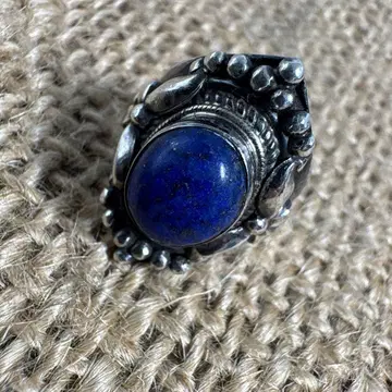 실버 라피스 라줄리 반지 925 앤티크 빈티지
