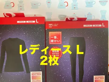 유니클로 울트라 웜 히트텍 상하의 크루넥T 긴팔 레깅스 L