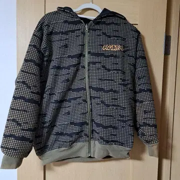 AVIREX 리버서블 지퍼 후드티