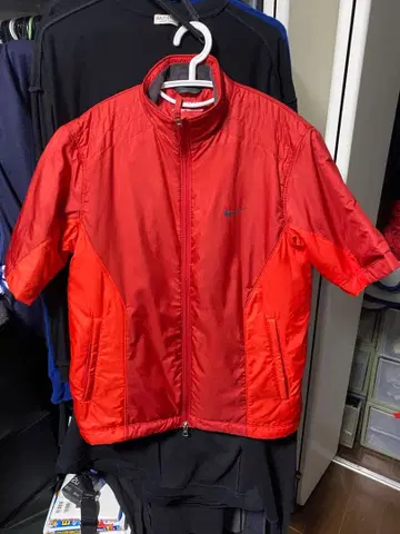 나이키 골프 충전솜 하프 슬리브 지퍼 블루종