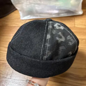 쿠루메카스리 데님 롤캡 피셔맨캡