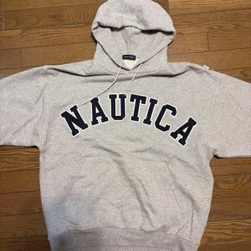 NAUTICA 그레이 후드 부착 맨투맨 M 사이즈
