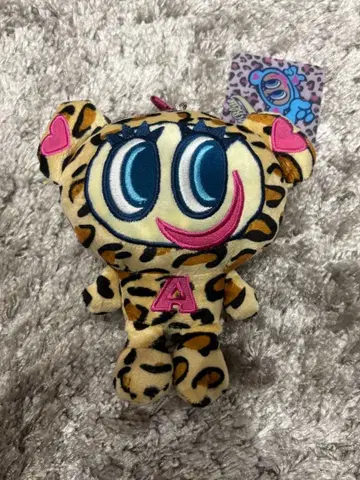 엔젤블루 봉제 인형 참 레오파드 무늬 레오파드